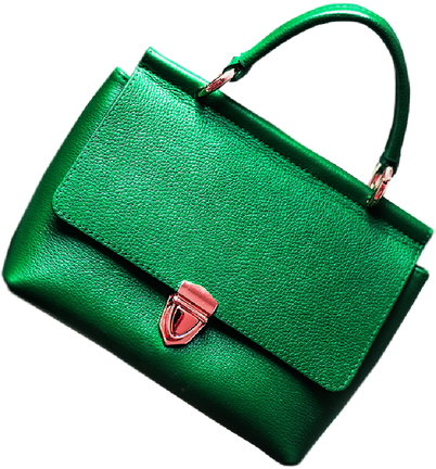 green women bag cutout transparent